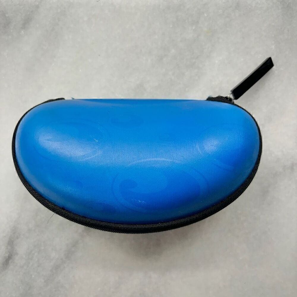 Costa Del Mar Zane Hard Shell Zippered Sunglasses Case Blue OS